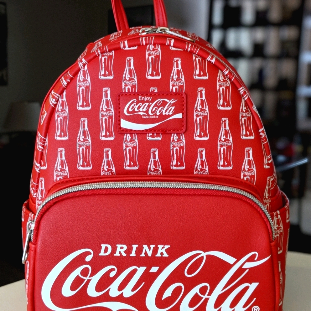 Drink Coca-Cola RED Mini "Leather" Backpack/Bag